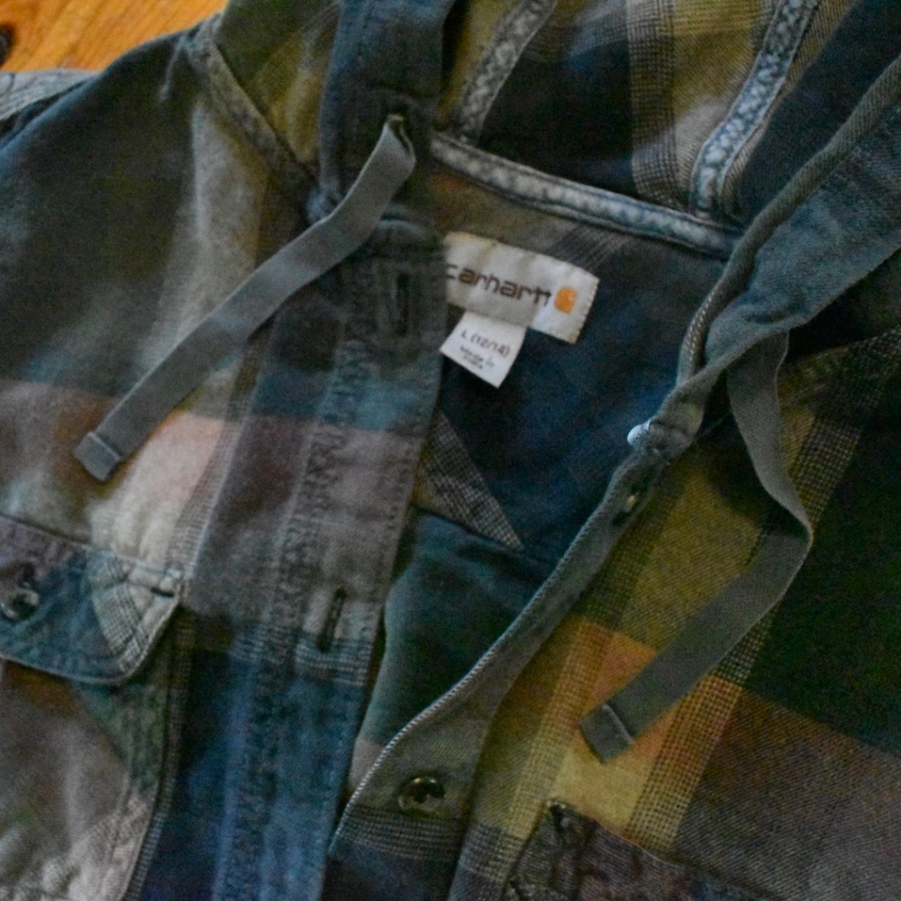 Carhartt hooded lightweight flannel